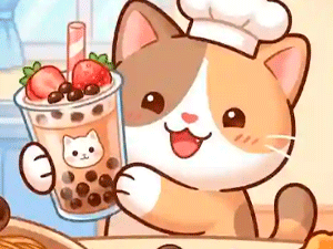 Cat Boba Tea: Food ASMR Master