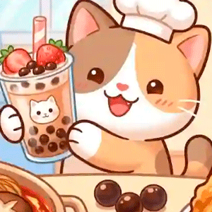 Cat Boba Tea: Food ASMR Master