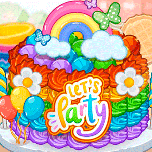 Tiny Baker: Rainbow Buttercream Cake